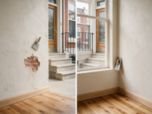 Repairing Impact Damage on Ground-Level Stucco Walls in Philadelphia